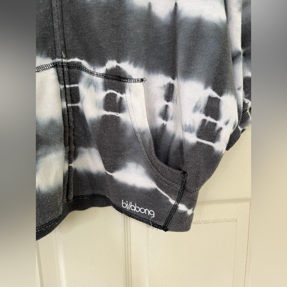 Vintage Billabong Tie Dye Full Zip W Hood Large Y2K hobo hippie - Picture 4 of 8